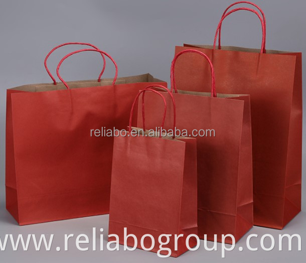 Full color Recyclable Kraft Paper Bags For Packaging